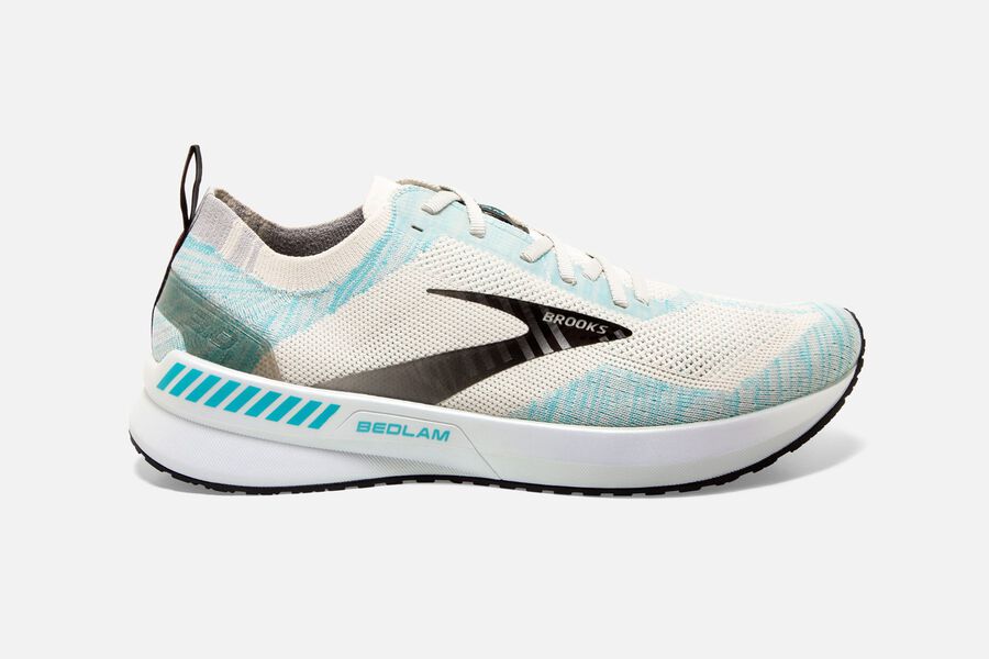 Brooks Bedlam 3 Mens Australia - Road Running Shoes - White/Blue (106-NLZCP)